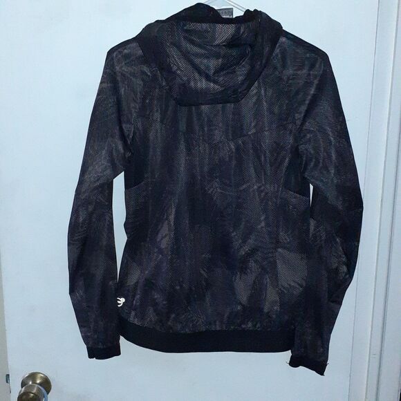 puma jacket mens S storm Cell Waterproof Zip Front Black Gray Track Jacket - Picture 2 of 8